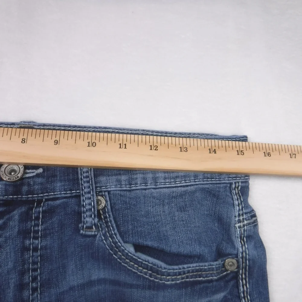 BKE Jake Straight Leg Jeans Mens 31L Medium Wash Blue Denim Stretch‎ Coolmax